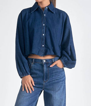 Elan - Sonesta Denim Cropped Jacket