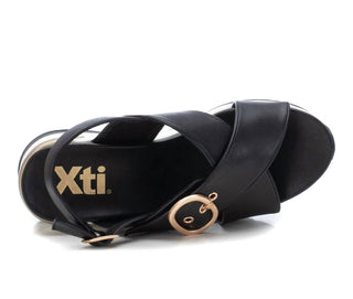 Xti - Women's Wedge Cross Strap Sandals