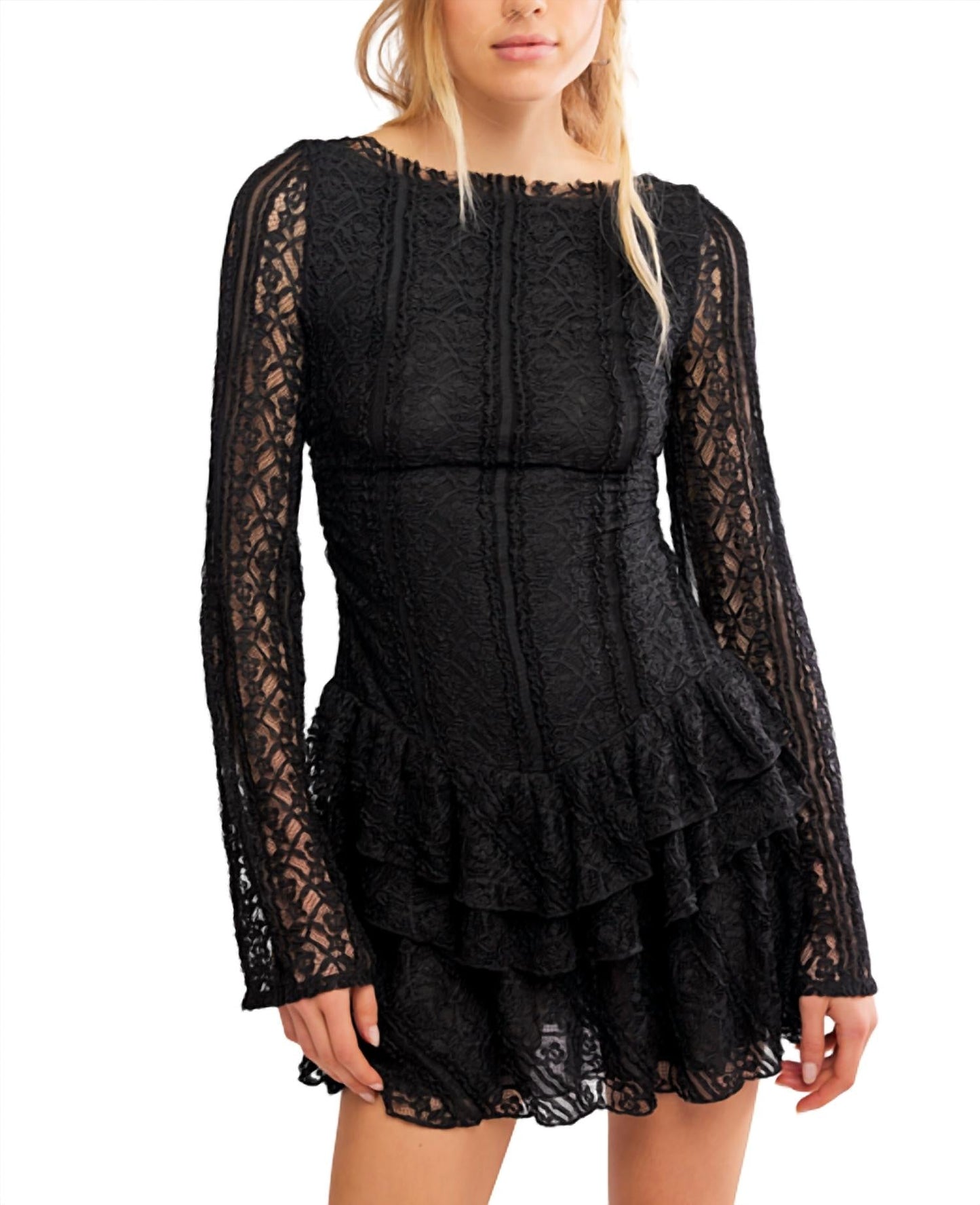 Free People - Tabby Lace Mini Dress