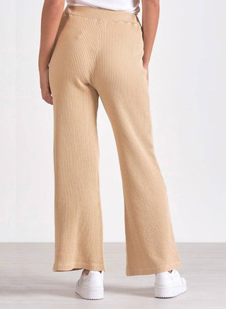 Elan - Drawstring Waffle Flare Pant