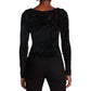 Steve Madden - Milly Metallic Eyelash Sweater