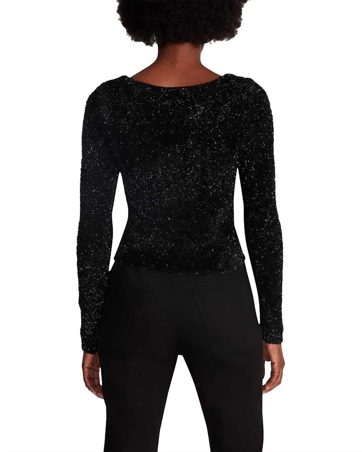 Steve Madden - Milly Metallic Eyelash Sweater