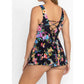 Johnny Was - Back Tie Skirted One Piece Swimsuit