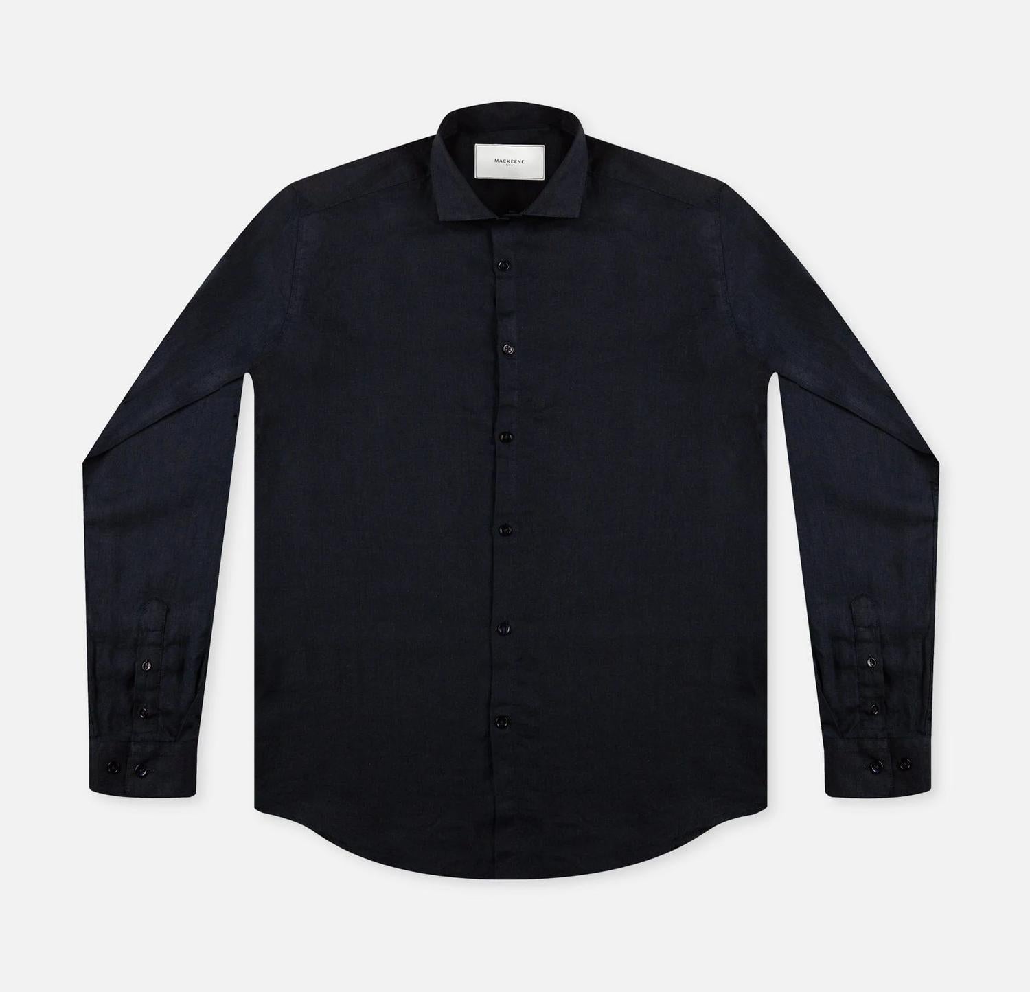 Mackeene - Men's Fabio Linen Button-up Shirt