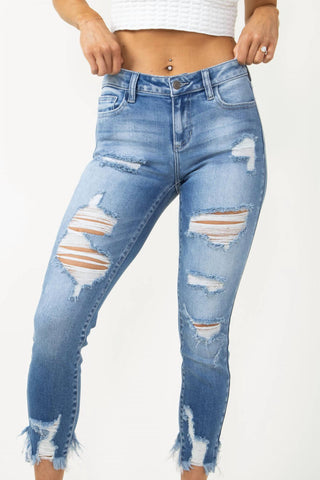 Cello - Cropped Skinny Jeans