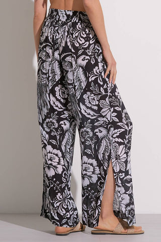 Elan - Maldives Floral-Print Wide-Leg Pants