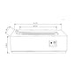 42" Propane Gas Fire Pit Table with Glass Wind Guard