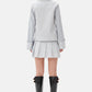 Ganni - Stripe Cotton Pleated Mini Skirt
