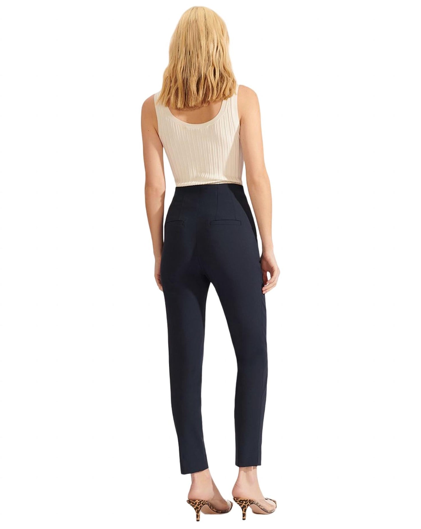 Veronica Beard - SANDRA RIBBED SCOOP NECK TANK TOP