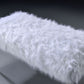 Bagley II Faux Fur Bench - White / Gold
