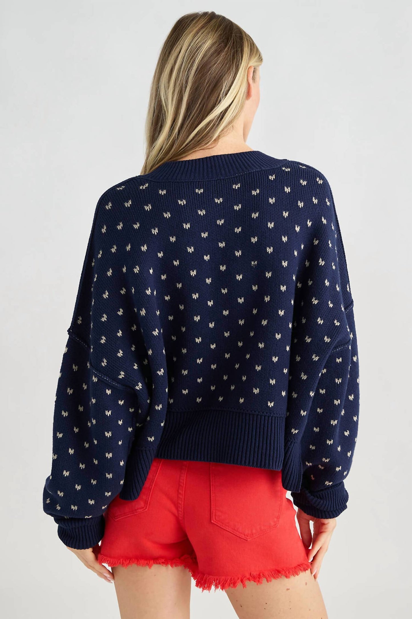 Free People - Pattern Easy Street Crop Sweater