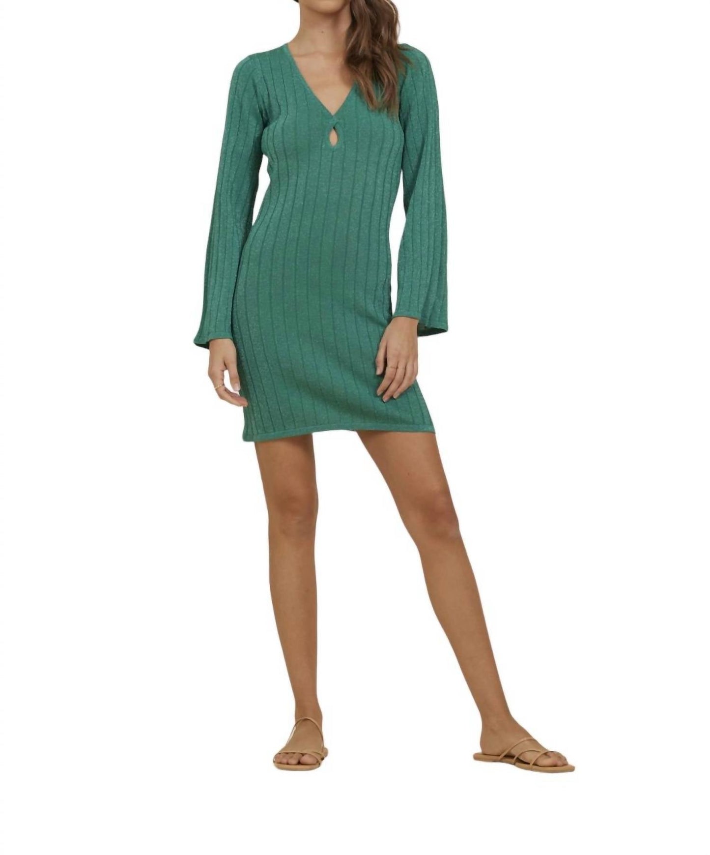 Vintage Havana - Kelly Rib Metallic Dress