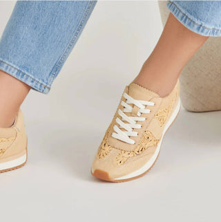 Dolce Vita - Women's Raffia Retro Jogger Sneakers