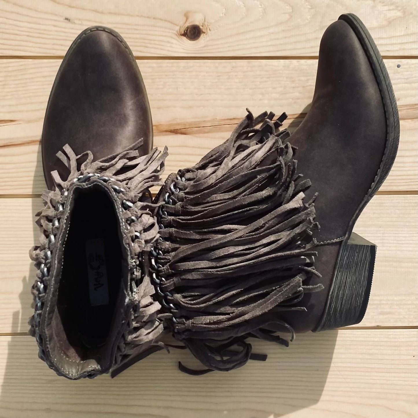 Very G - Women's Juno Fringe Bootie Shoe