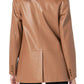 Endless Rose - Faux Leather Blazer