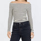 Vintage Havana - Fitted Off the Shoulder Top