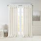 Twist Tab Lined Window Curtain Panel White 50x108