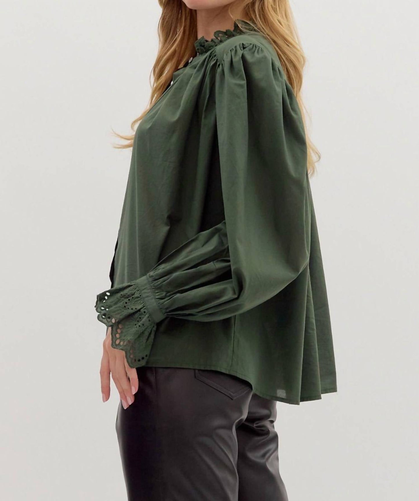 Entro - Women's Pine Ruffle Shirt