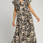 Umgee - Allison Floral Print Mini Dress