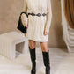 Cloud Ten - Cable Knit Sweater Dress
