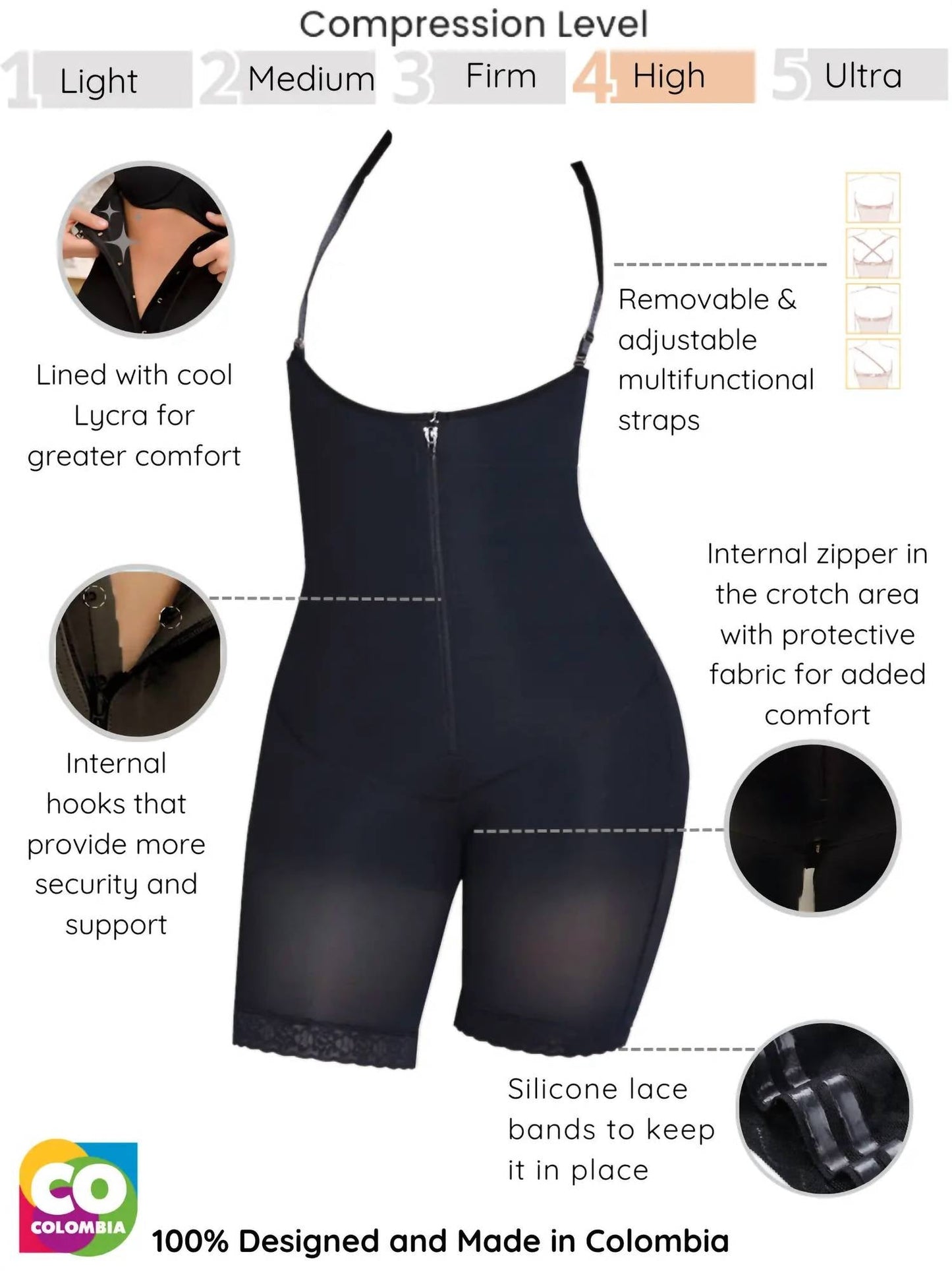 Siluets - Braless Mid-thigh Minimizer Bodysuit – Full Body Shaping & Everyday Comfort