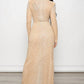 Banjul - Rhinestone Fishnet Maxi Dress