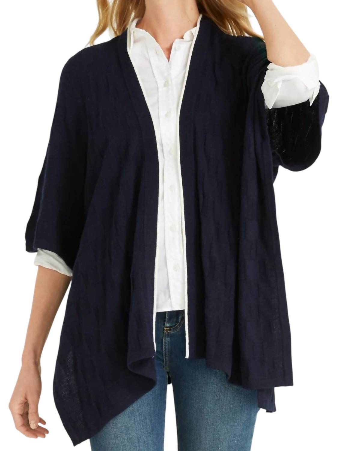 Draper James - Check Cape Sweater
