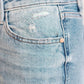 Judy Blue - High Rise Rigid Magic Destroyed Straight Jeans