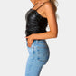 Buddylove - Vegan Leather Cropped Tank Top