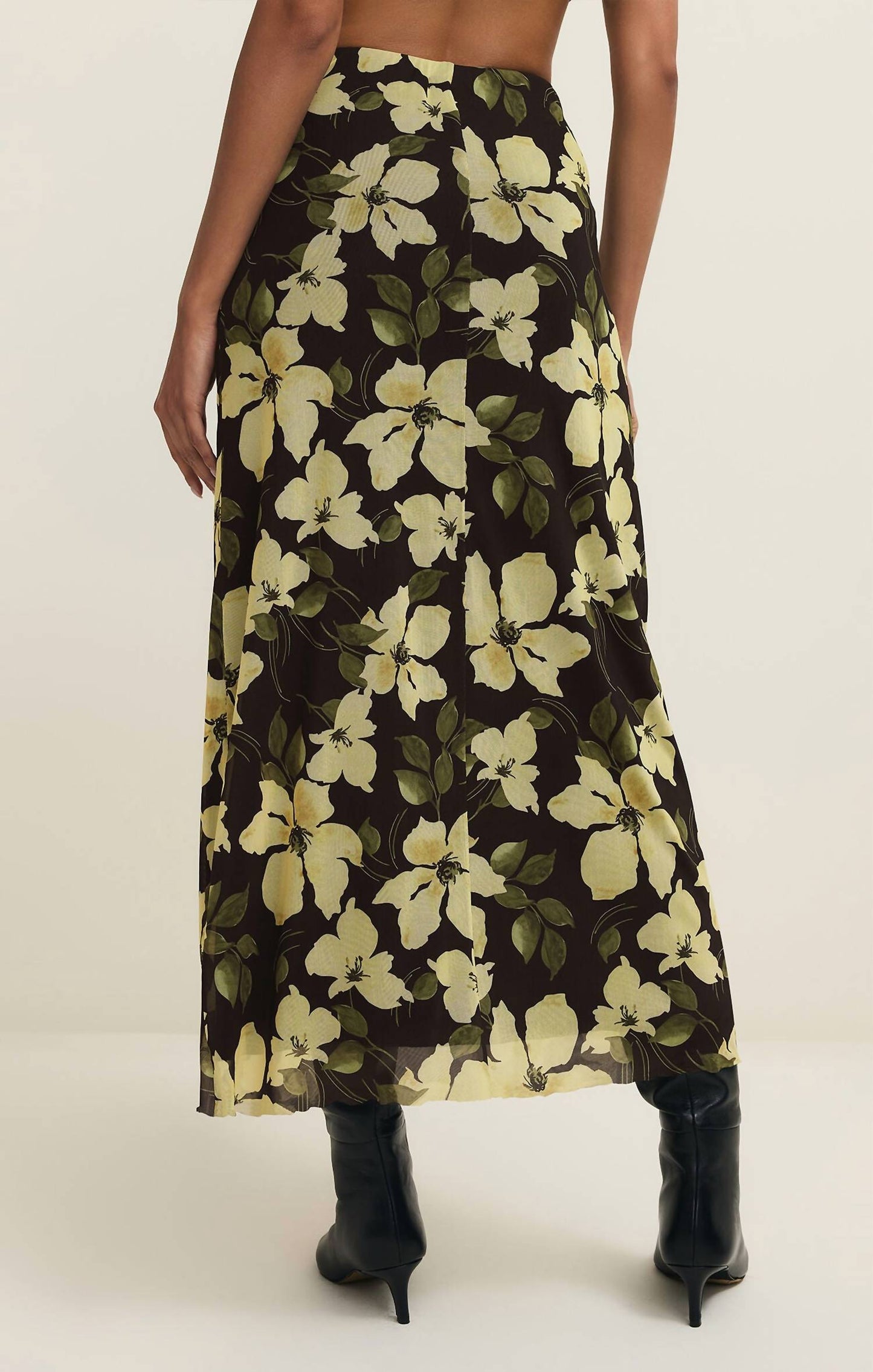 Z Supply - Eda Ren Floral Mesh Midi Skirt