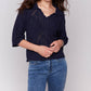 Charlie B - Lightweight Open Weave Pointelle Sweater