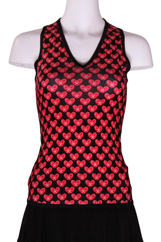 Love Love Tennis - Women's Mini Heart Tennis Tank Top