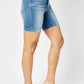 Judy Blue - Tummy Control Double Button Bermuda Shorts - Plus Size