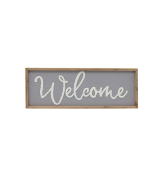 Paris Loft - Welcome Wood Framed Wall Hanging Sign