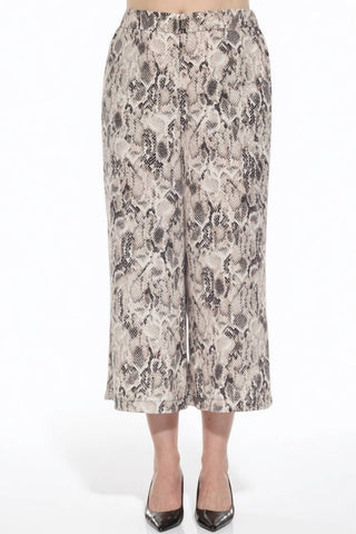 Joseph Ribkoff - Snakeskin Print Culotte Pants
