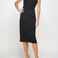 2 Hearts Apparel - Mock Neck Midi Dress