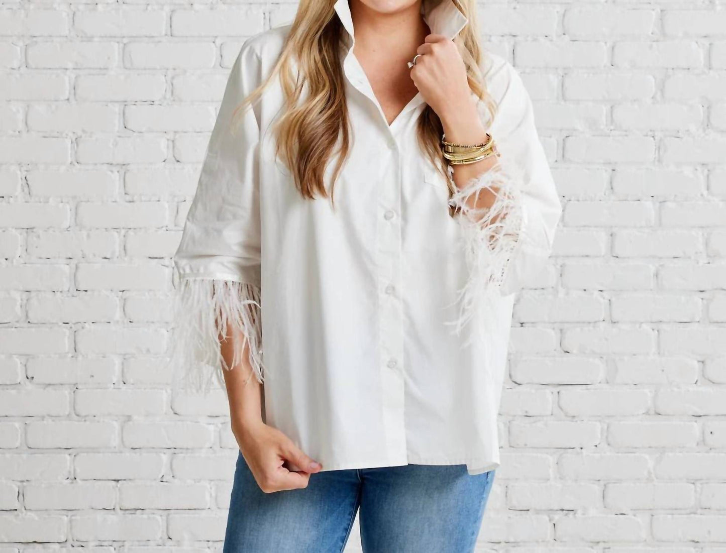 Caryn Lawn - Abby Swing Feather Top