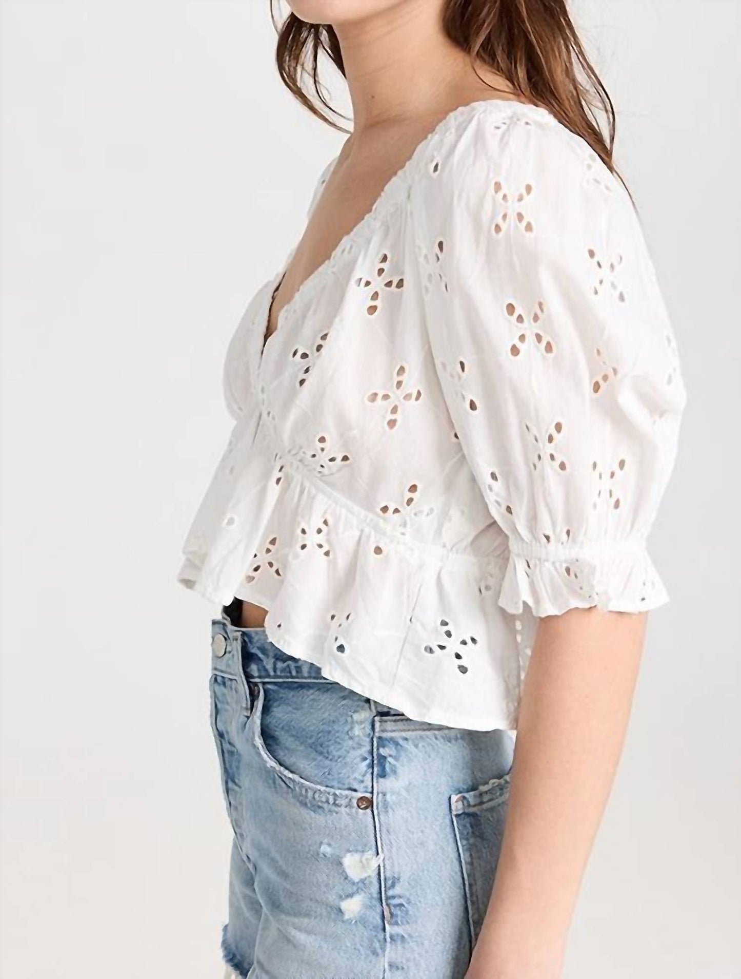 Free People - Gardenia Flutter Top