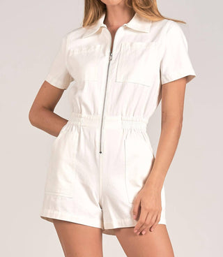 Elan - Collar Short Sleeve Romper