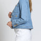11 Uptown - Collarless Denim Jacket