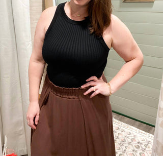 Zenana - Woven Crinkle Gauze Long Skirt