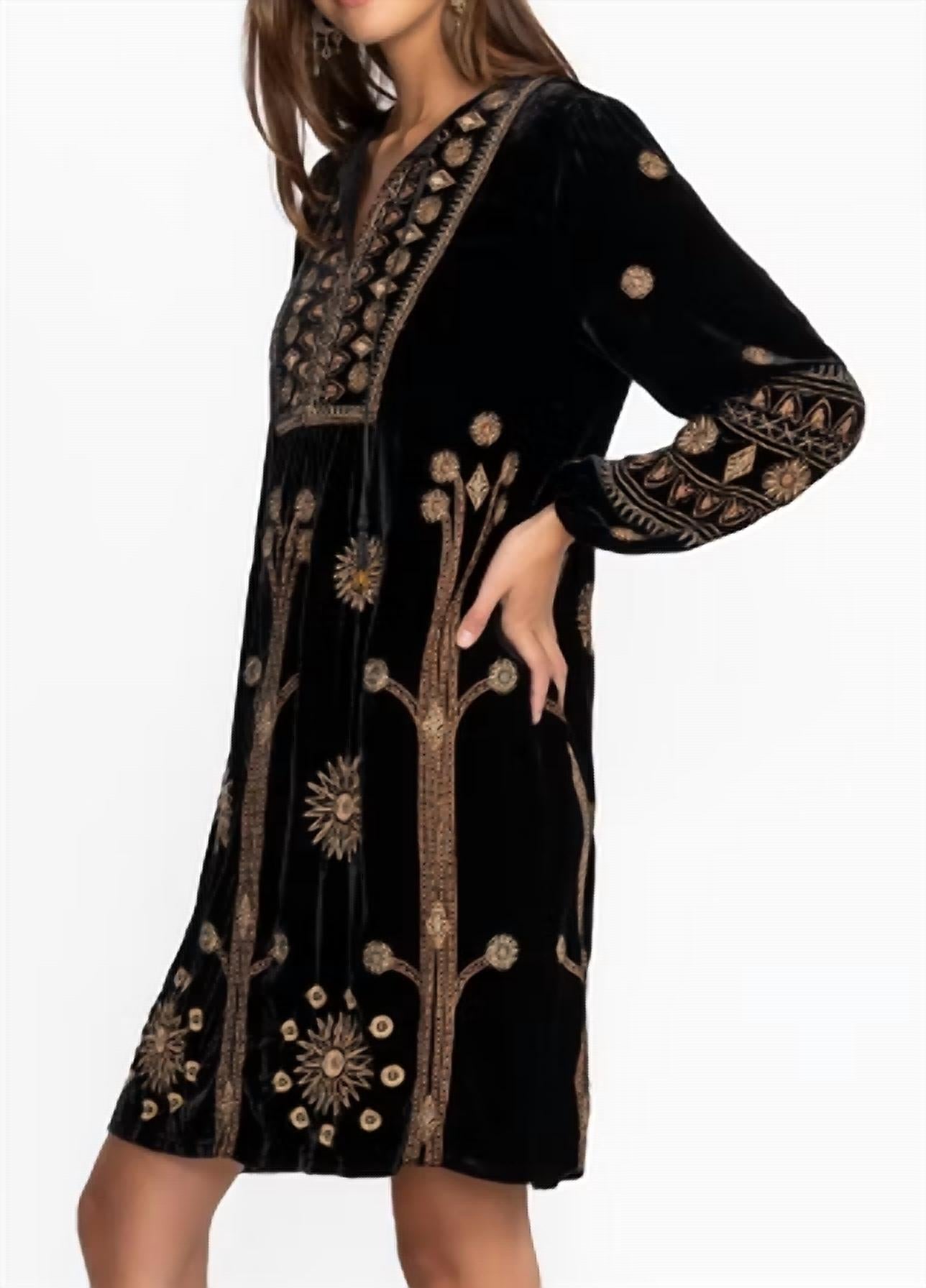 Johnny Was - Heidi Velvet Yoke Dress