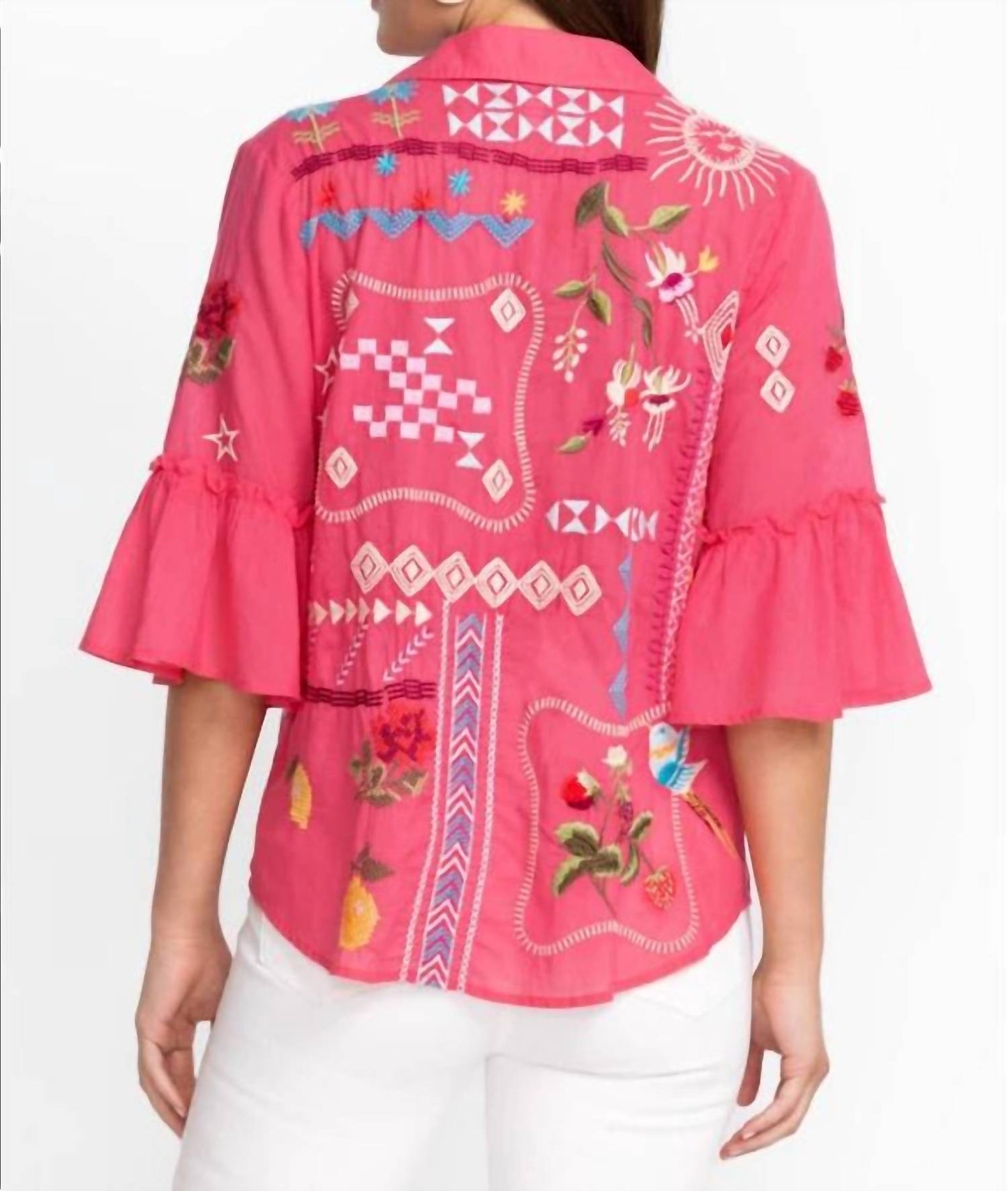 Johnny Was - Lyonne Ruffle Sleeve Top