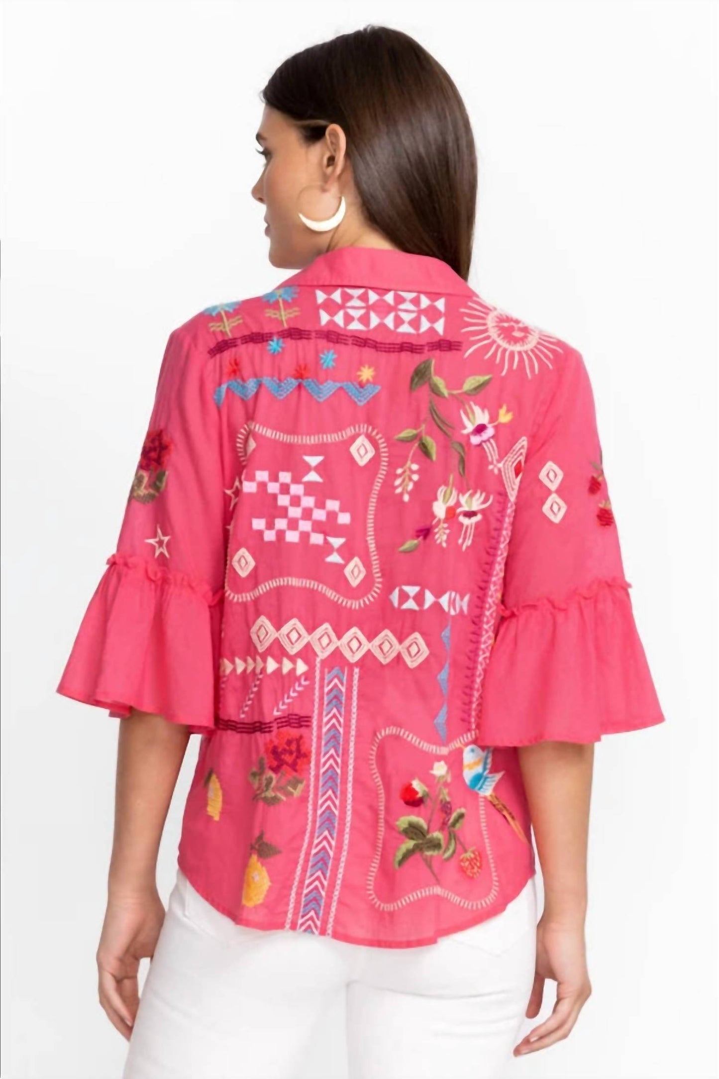 Johnny Was - Lyonne Ruffle Sleeve Top