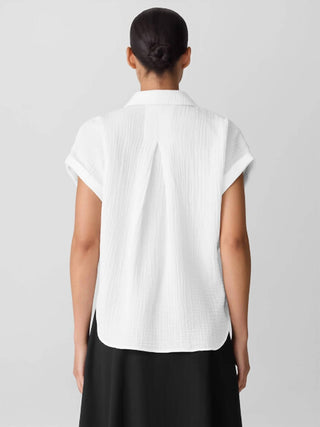 Eileen Fisher - Women's Notch Collar Top