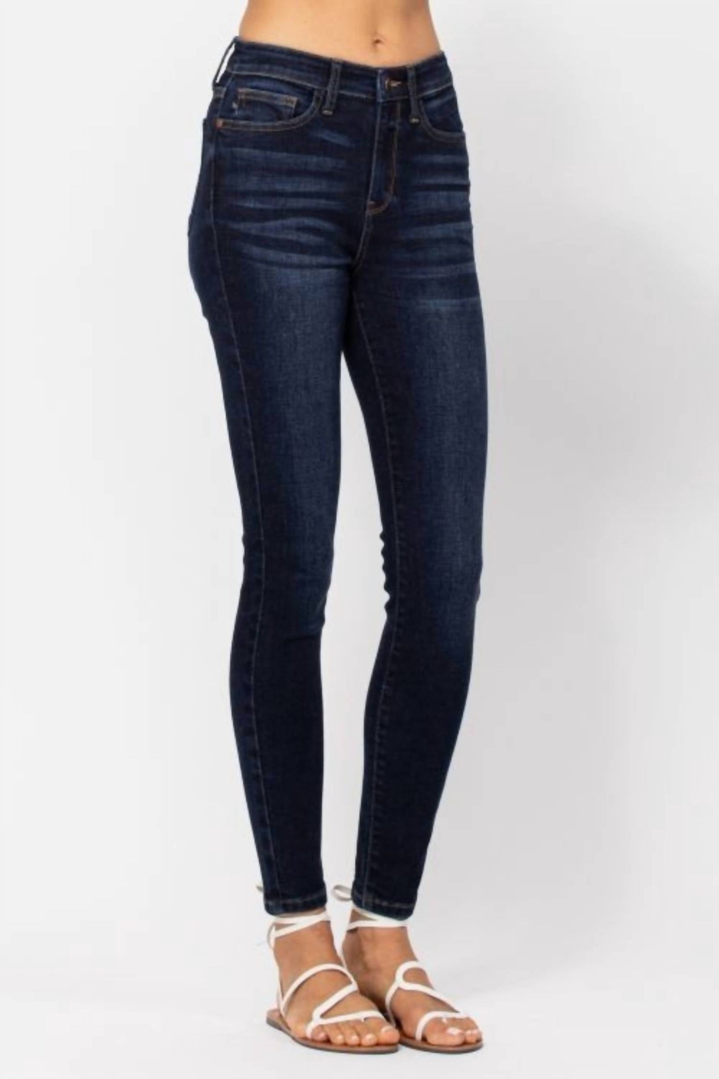 Judy Blue - Women's High Waist Original Non Distressed Skinny Fit Jeans