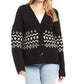 Karen Kane - Jacquard Sweater Cardigan