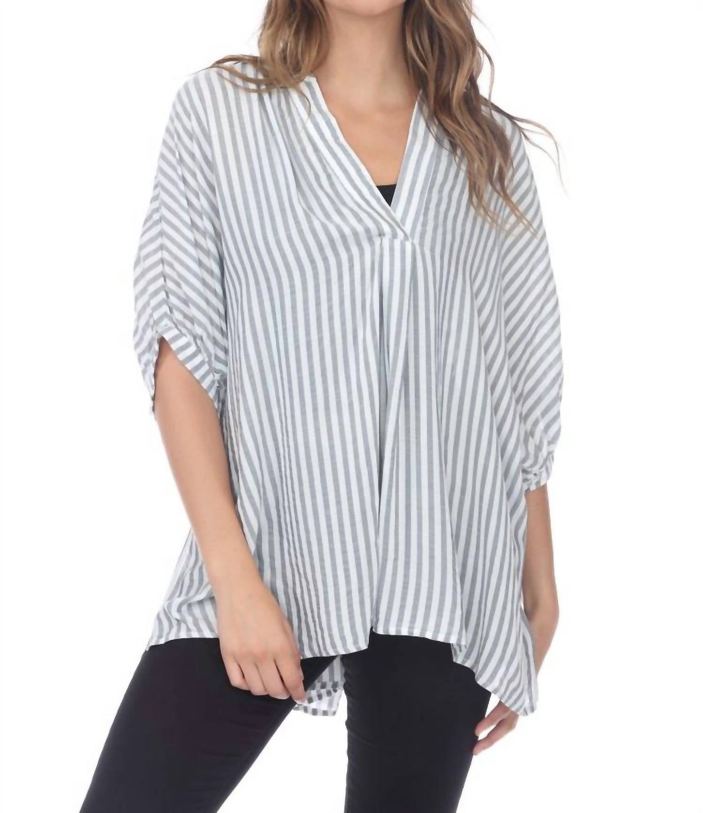 Rain - Zinnia Stripe Flow Shirt