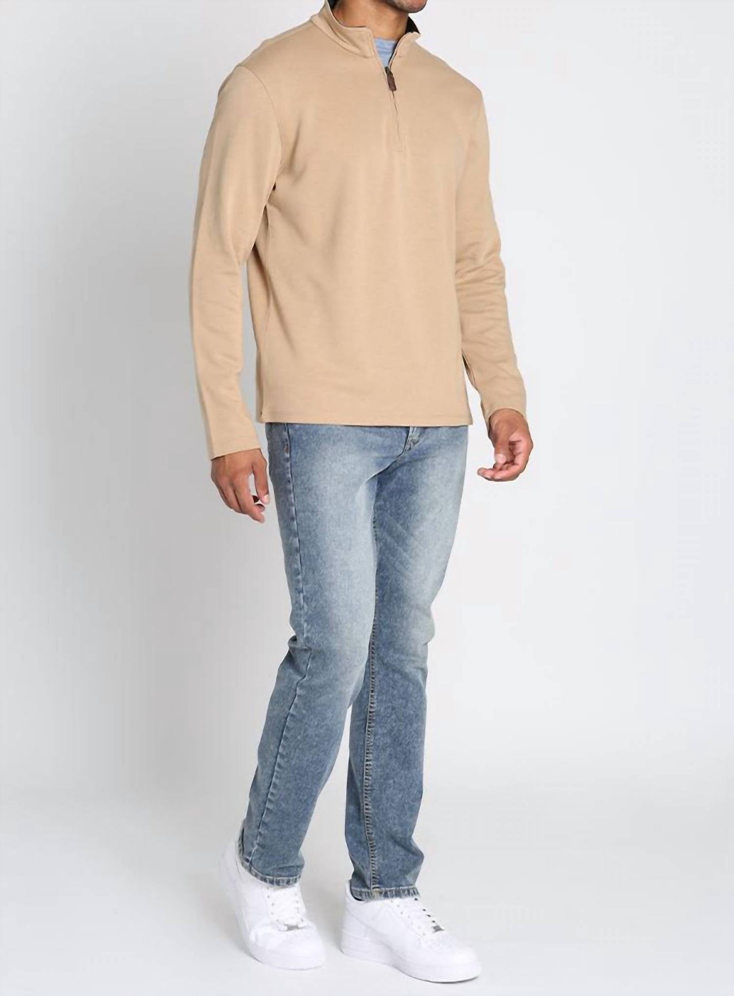 Jachs New York - Cotton Modal Blend Quarter Zip Sweater
