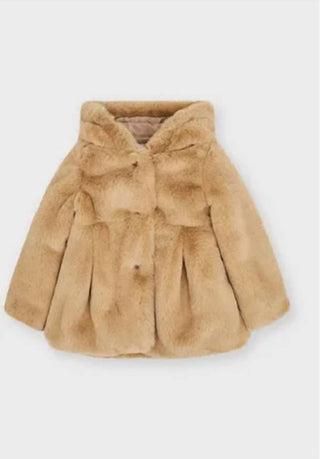 Mayoral - Girls' Faux Fur Hooded Coat